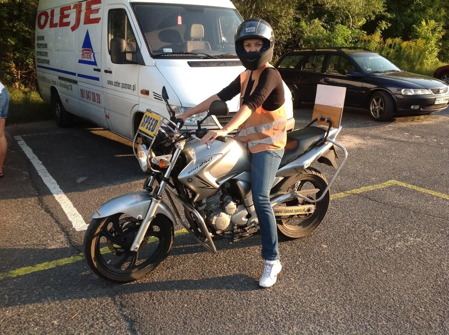 Agnes na motocyklu 2