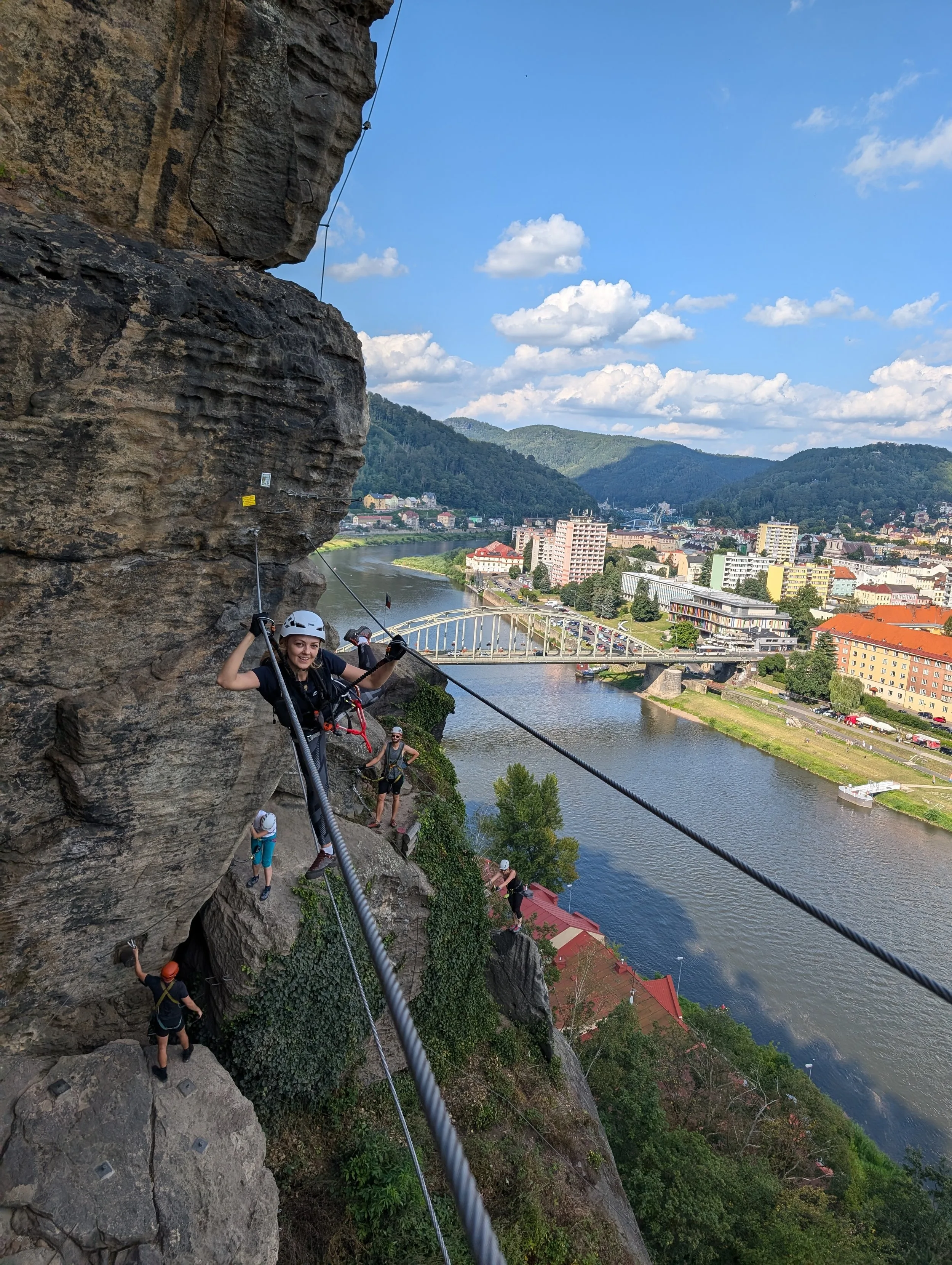 Karlův most na ferracie w Děčínie